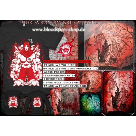 Murda Ron-Painkilla 3 Vol.2 (Shirt Merch Pack)